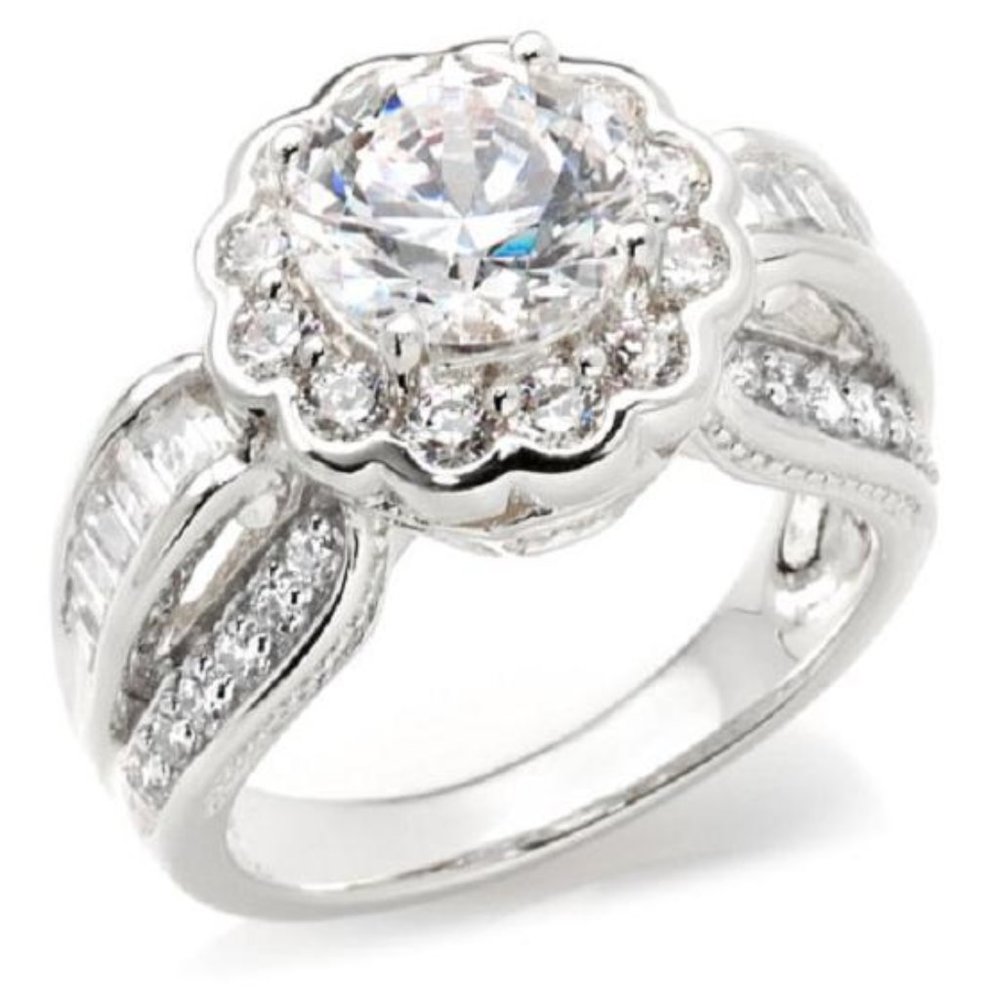 Victoria Wieck 3.42ct Absolute "Floral" Frame Ring - Picture 6 of 14